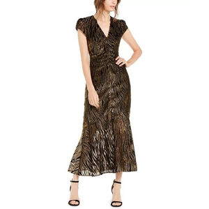 RACHEL ZOE New Black Printed Textured
